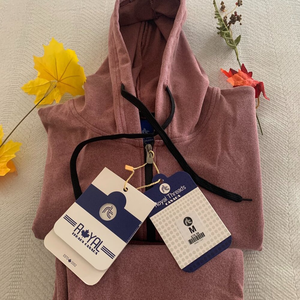 Women's 2 Piece Royal Threads Hooded Sweatsuit Soft Violet